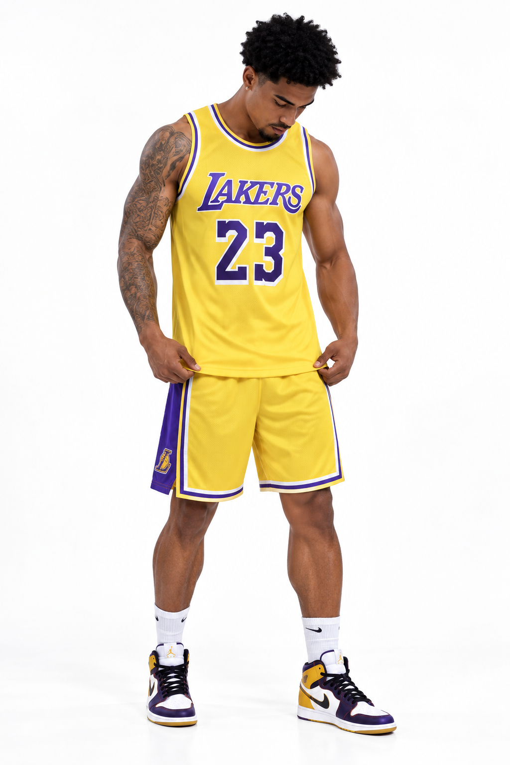 basketball jersey Lakers Lebron James#23-Swingman