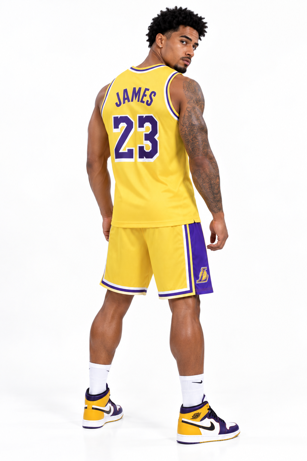 basketball jersey Lakers Lebron James#23-Swingman