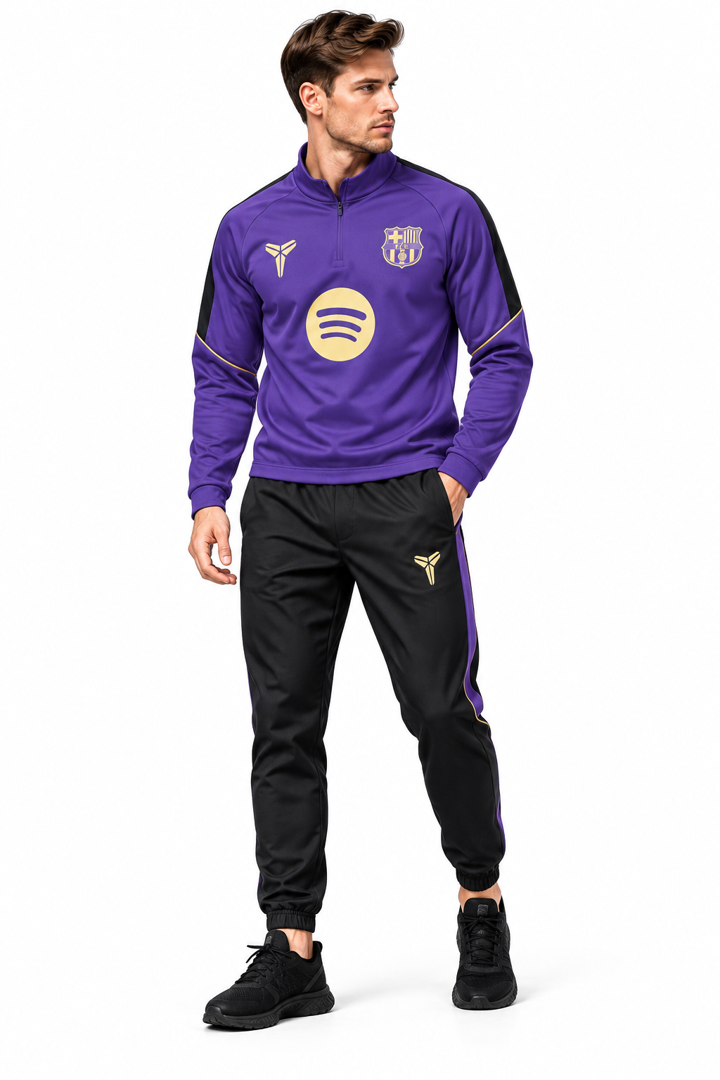 Barcelona X Kobe-Purple Training Tracksuit