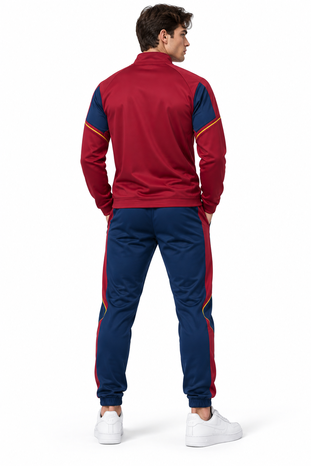 Barcelona Maroon/Navy Training Tracksuit