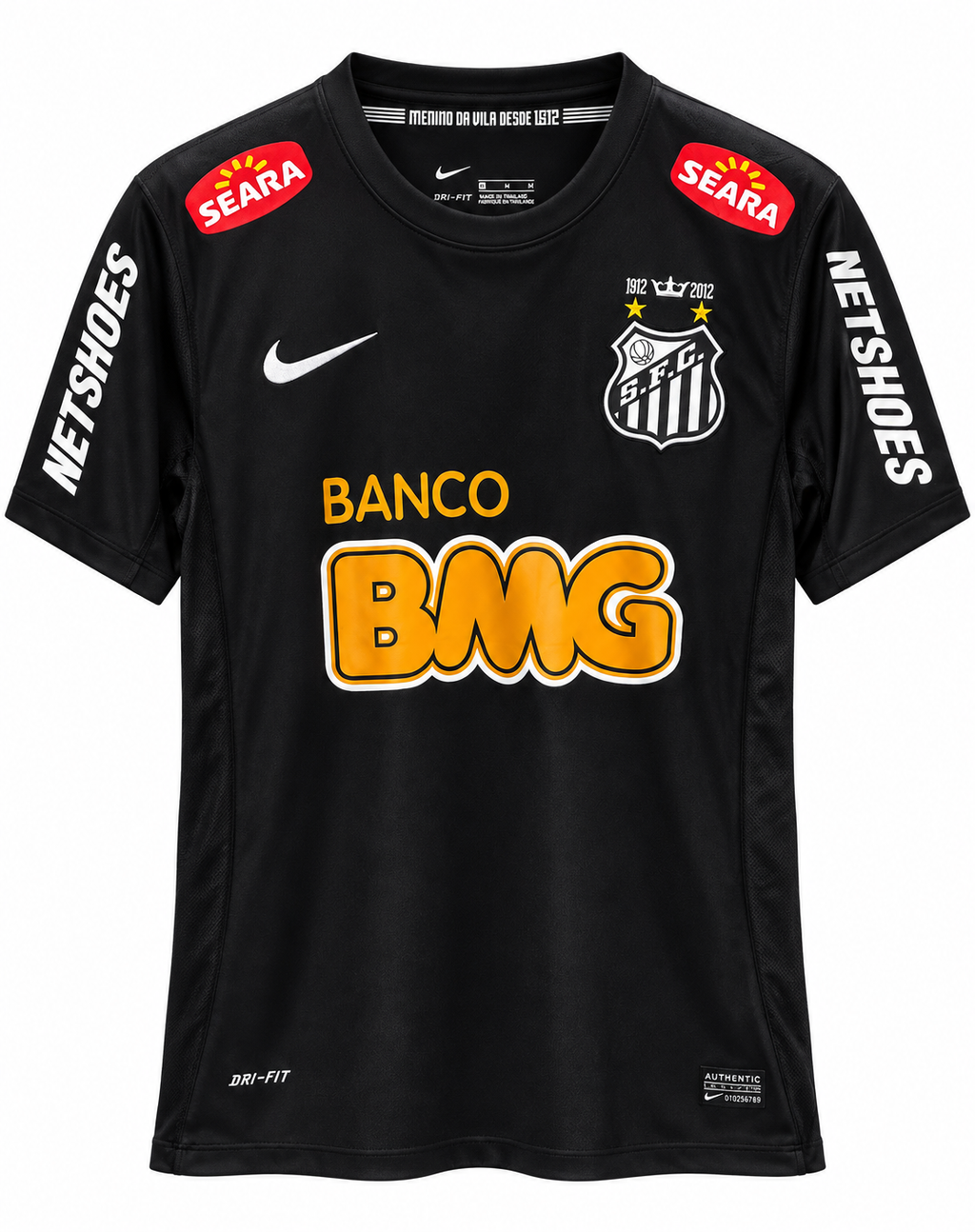 Santos FC 2012 Centenary Neymar Jr #11 Retro Jersey