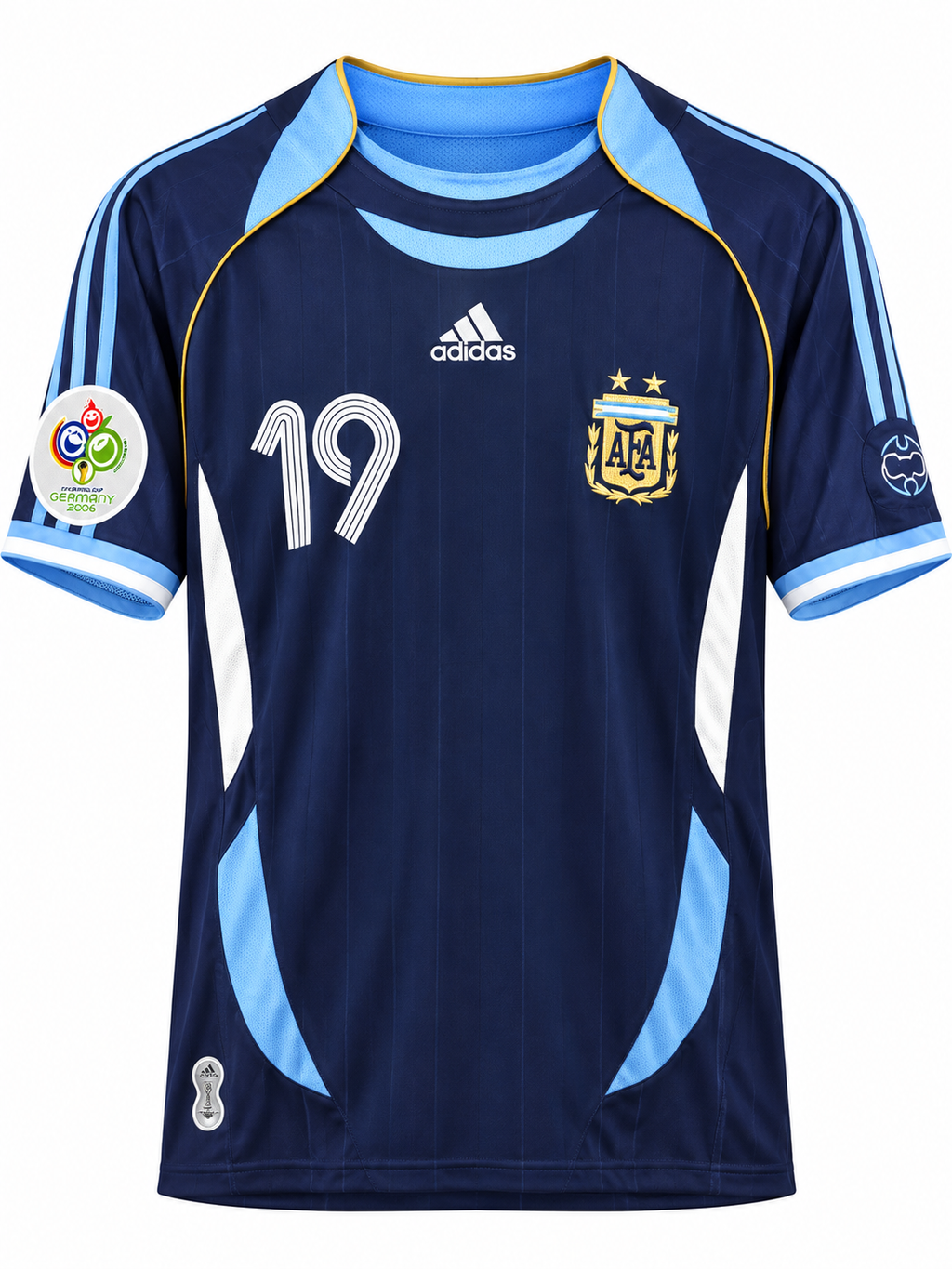 Argentina 2006 Messi #19 Away Retro Jersey