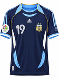 Argentina 2006 Messi #19 Away Retro Jersey