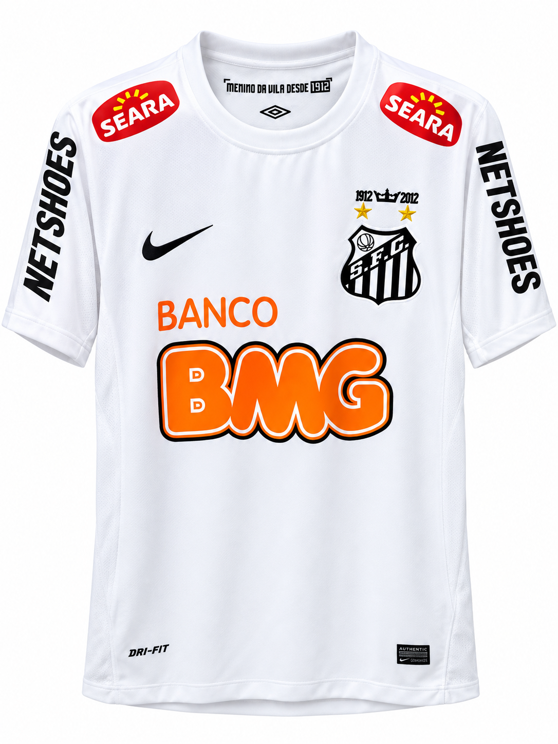 Santos FC 2011/12 Neymar Jr #11 Home Retro Jersey