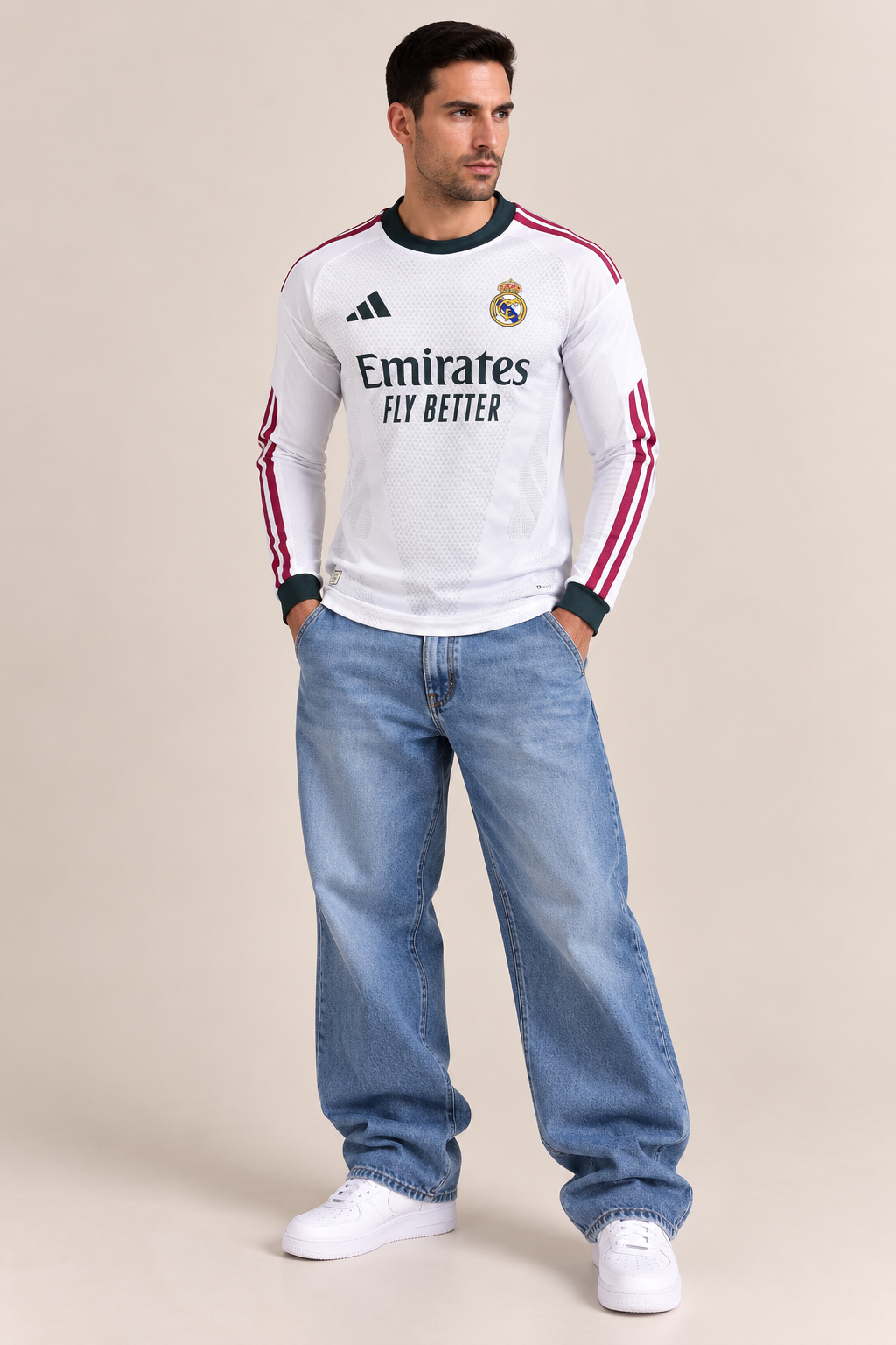 Real Madrid Home Long Sleeve Jersey 2026/27