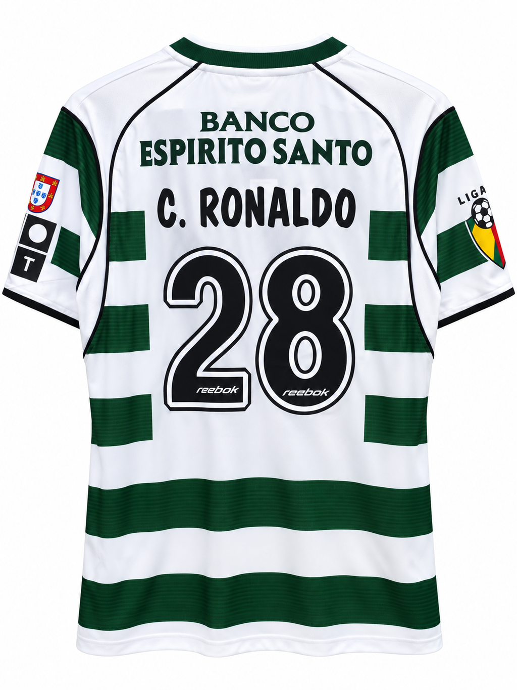 Sporting Lisbon 2001–03 Cristiano Ronaldo #28 Retro Jersey