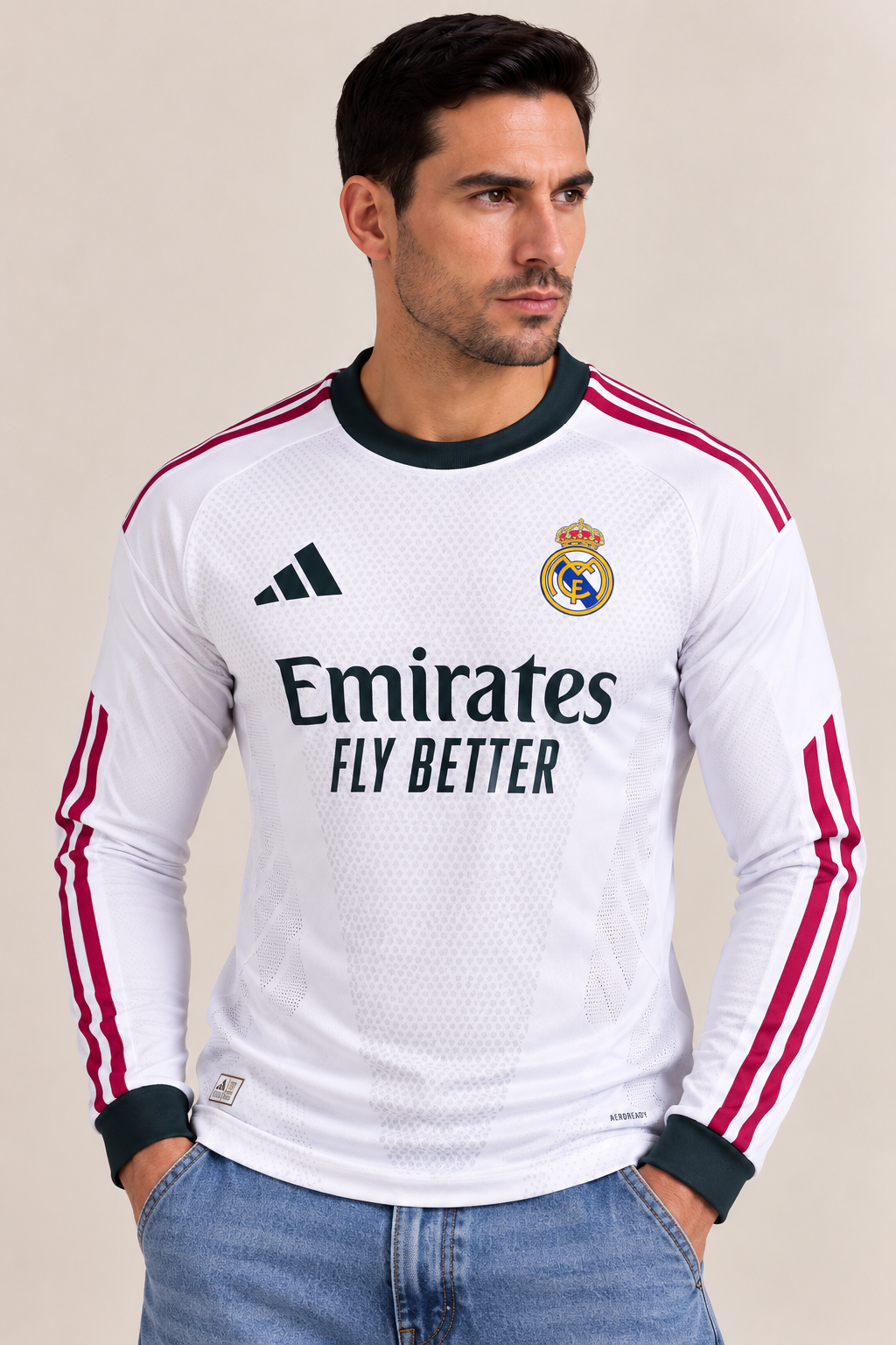 Real Madrid Home Long Sleeve Jersey 2026/27