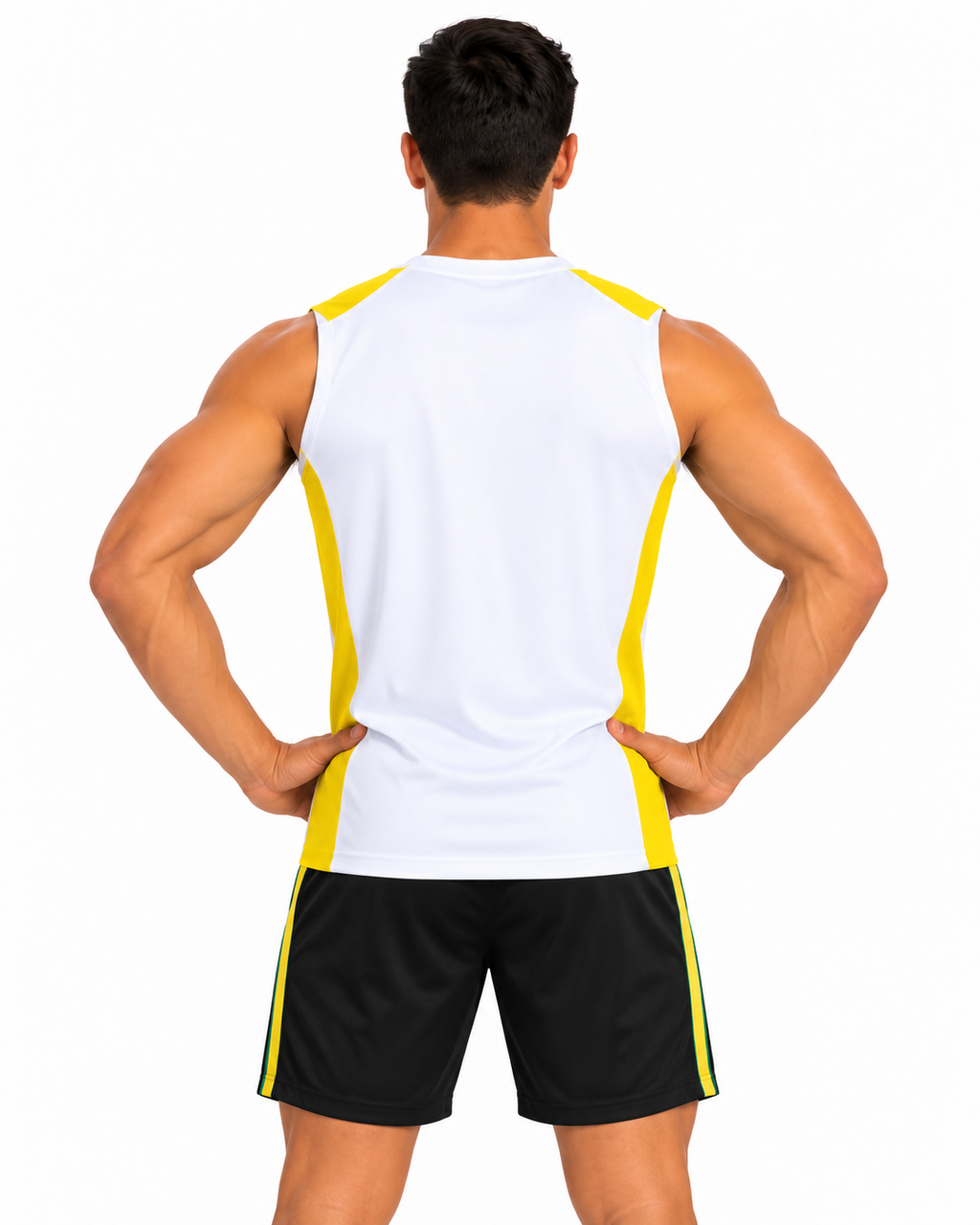 Brazil 2026/27 White Sleeveless Training Set – Tank Top & Shorts