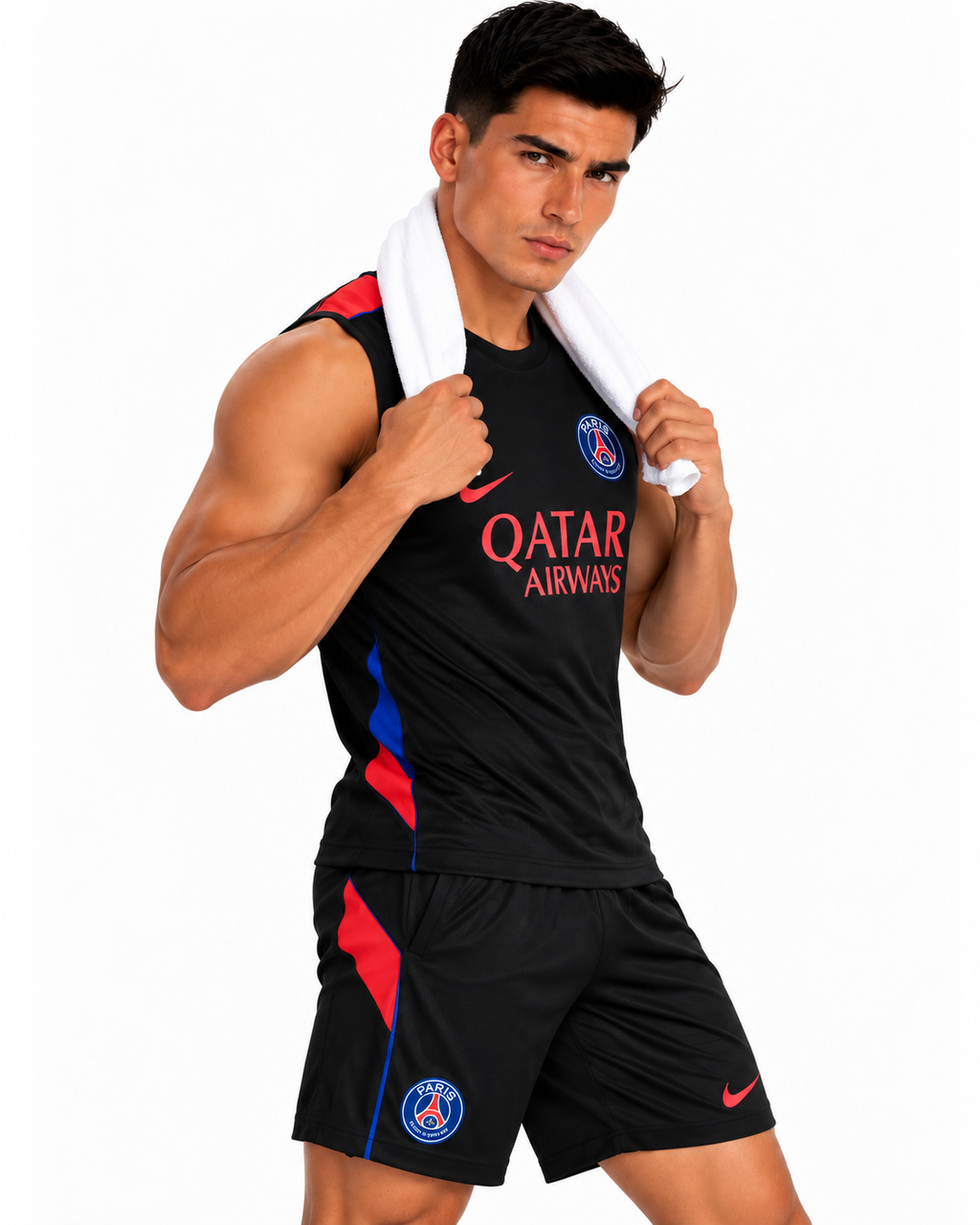PSG 2026/27 Black Strike Elite Sleeveless Training Jersey