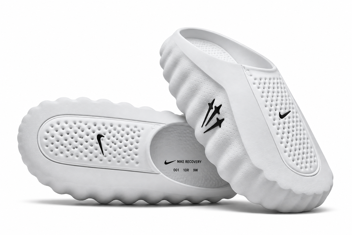 Nike Mind 001 Pregame Mules-White